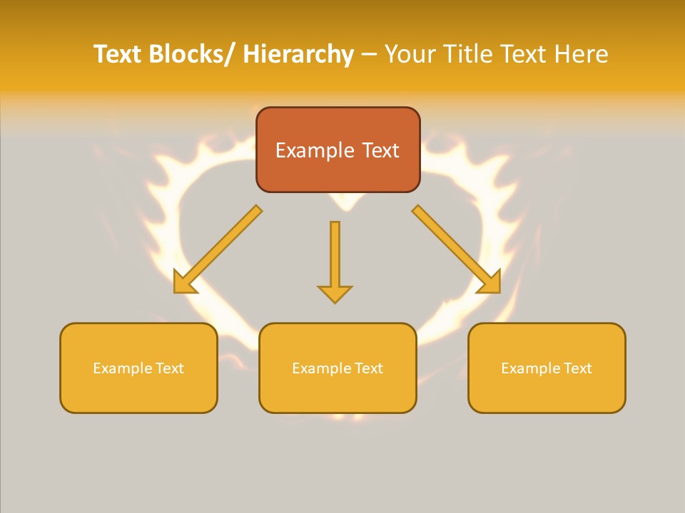 Love Orange Yellow PowerPoint Template
