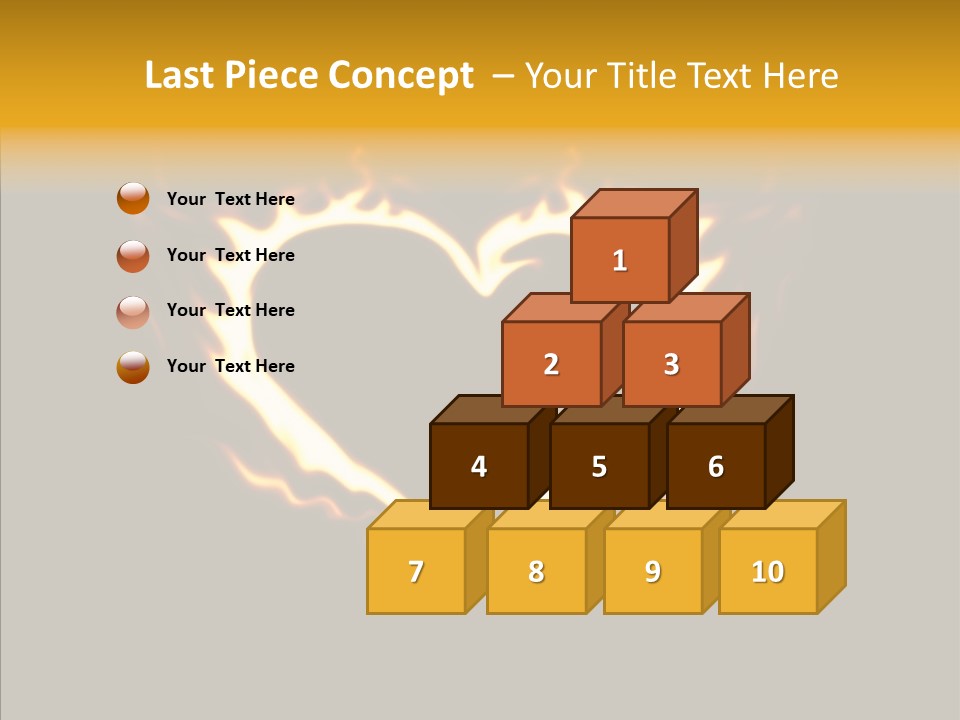 Love Orange Yellow PowerPoint Template