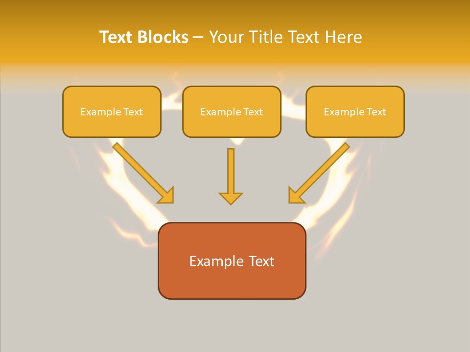 Love Orange Yellow PowerPoint Template