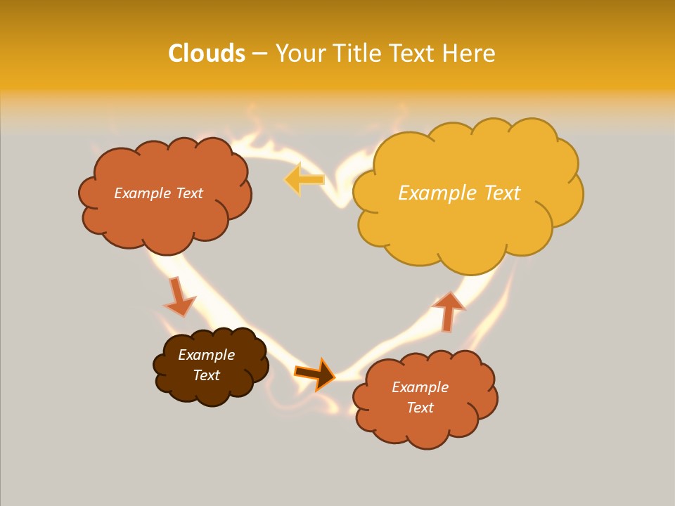 Love Orange Yellow PowerPoint Template
