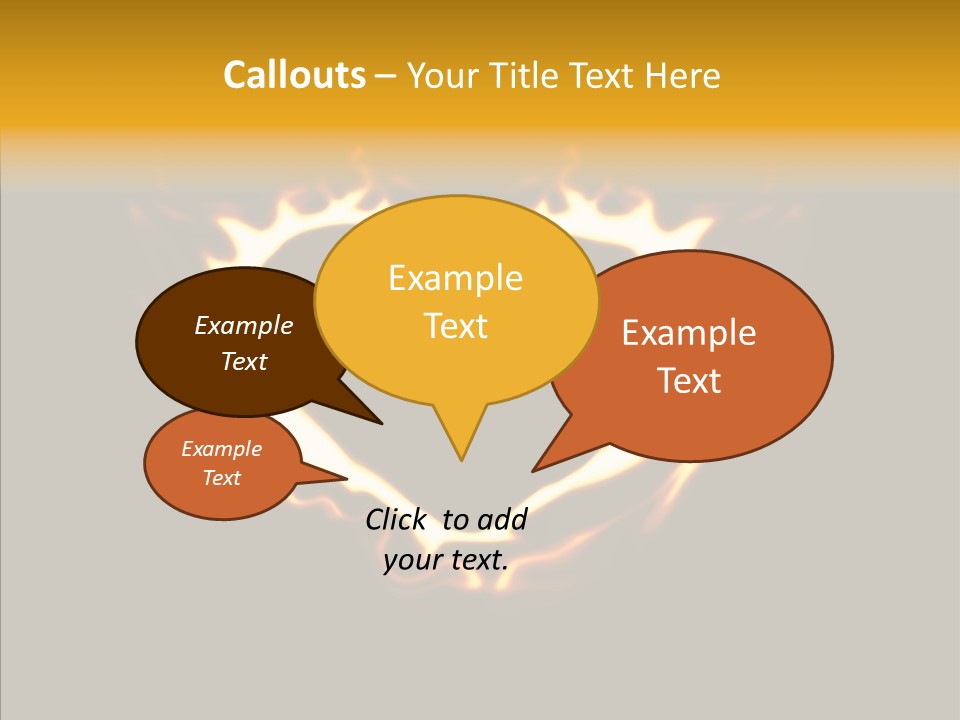 Love Orange Yellow PowerPoint Template