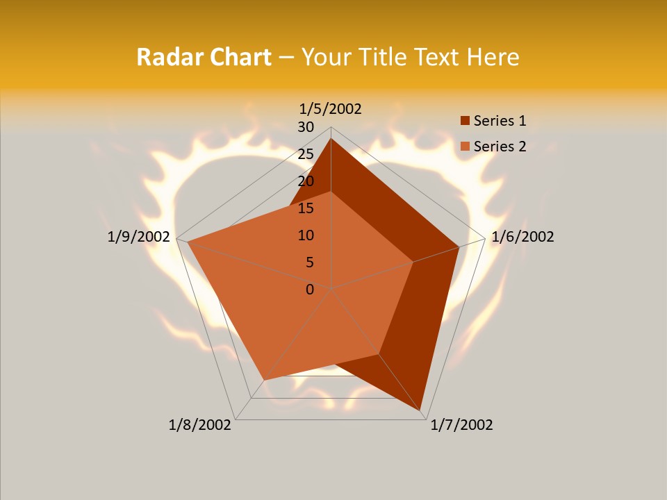 Love Orange Yellow PowerPoint Template