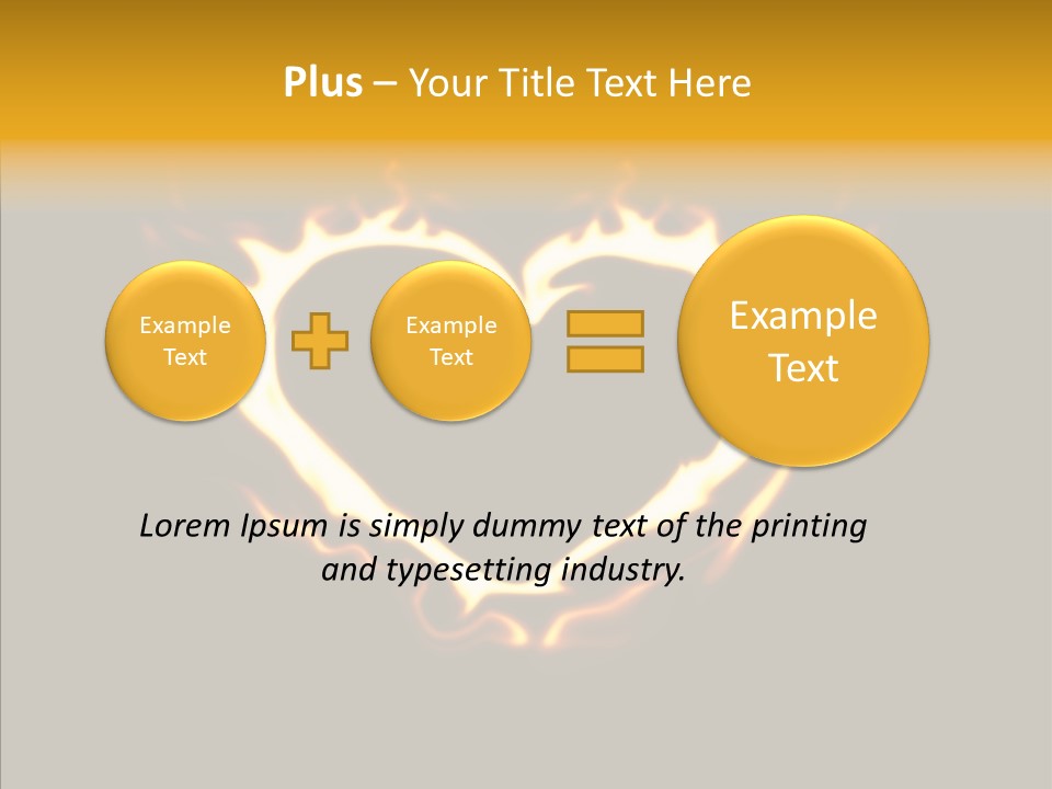 Love Orange Yellow PowerPoint Template