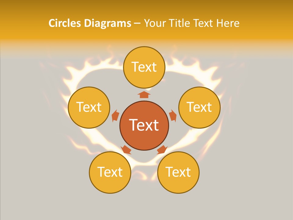 Love Orange Yellow PowerPoint Template