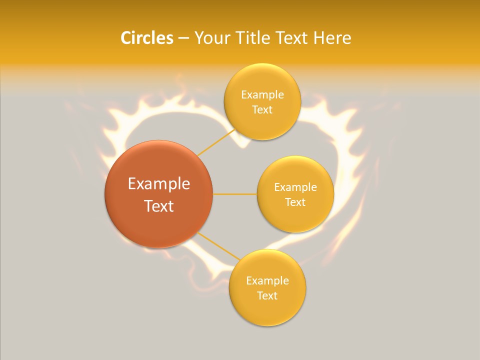 Love Orange Yellow PowerPoint Template