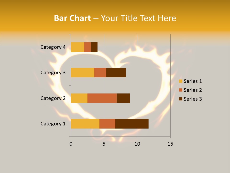 Love Orange Yellow PowerPoint Template