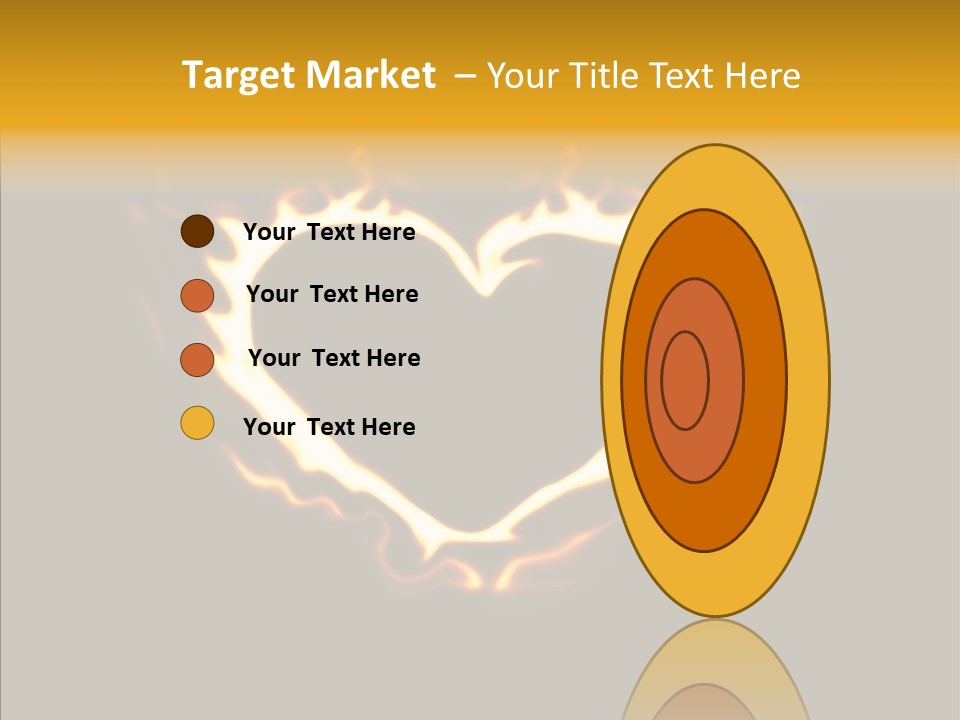 Love Orange Yellow PowerPoint Template