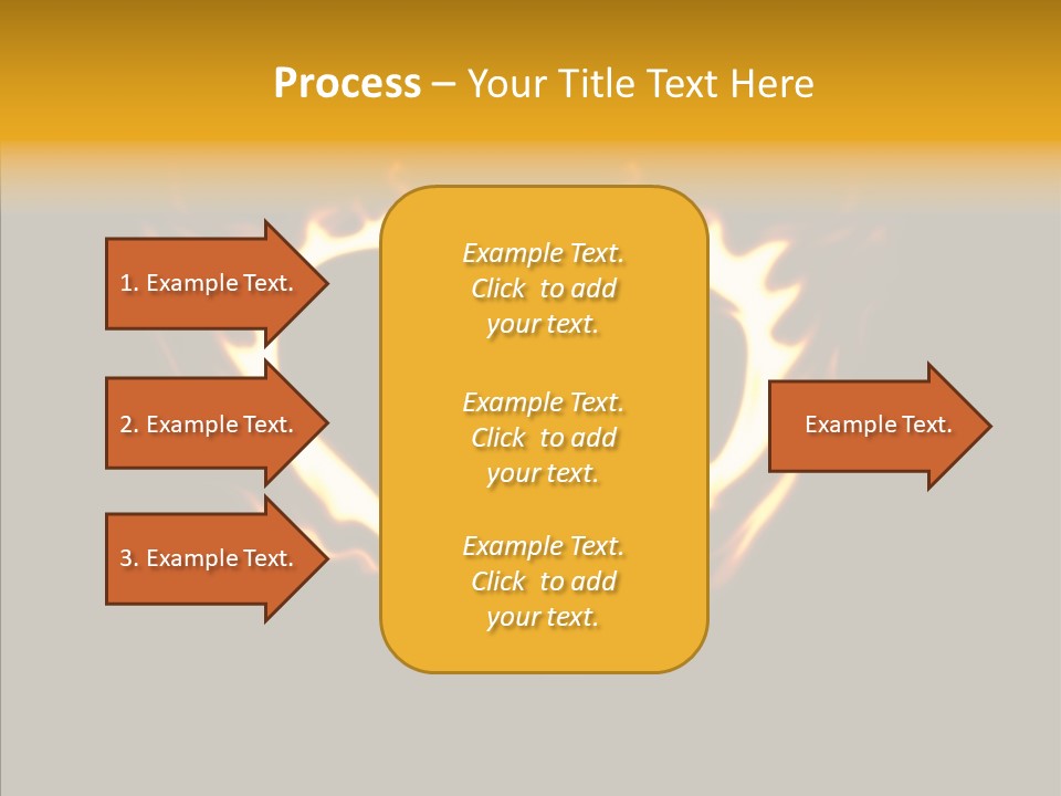 Love Orange Yellow PowerPoint Template