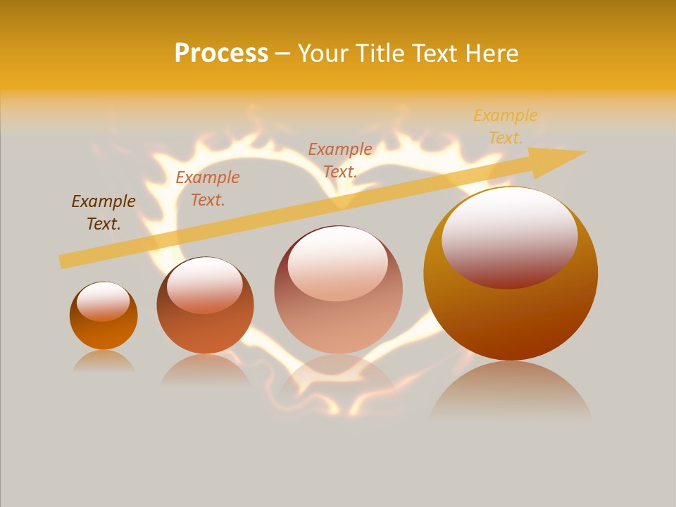 Love Orange Yellow PowerPoint Template