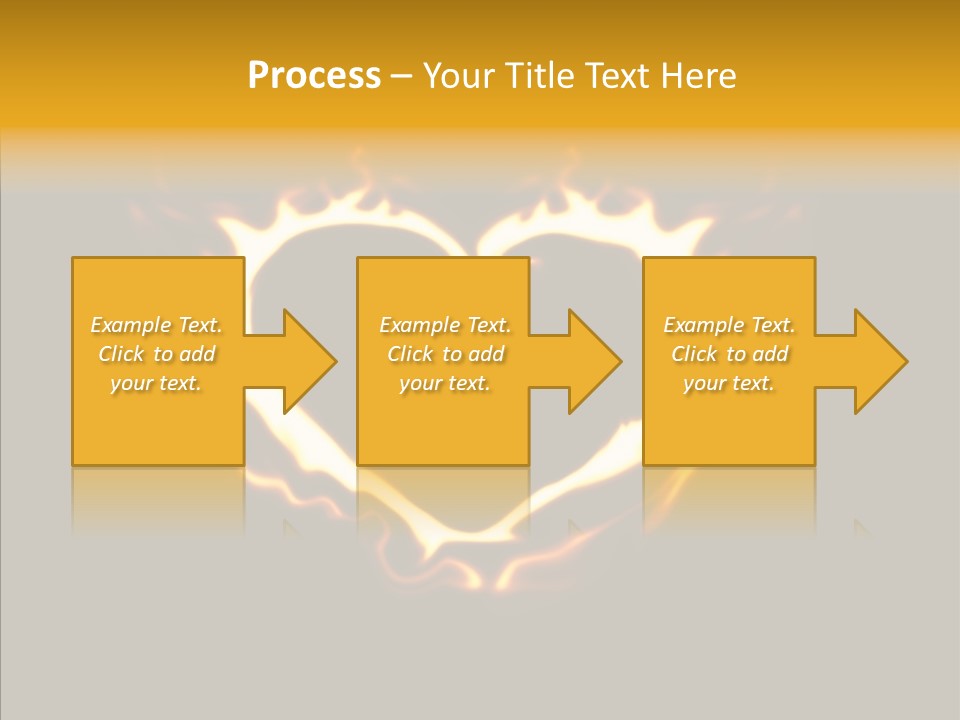 Love Orange Yellow PowerPoint Template
