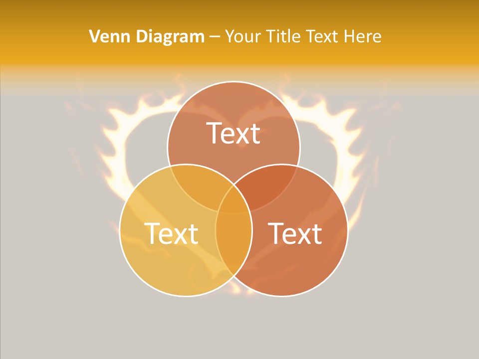 Love Orange Yellow PowerPoint Template