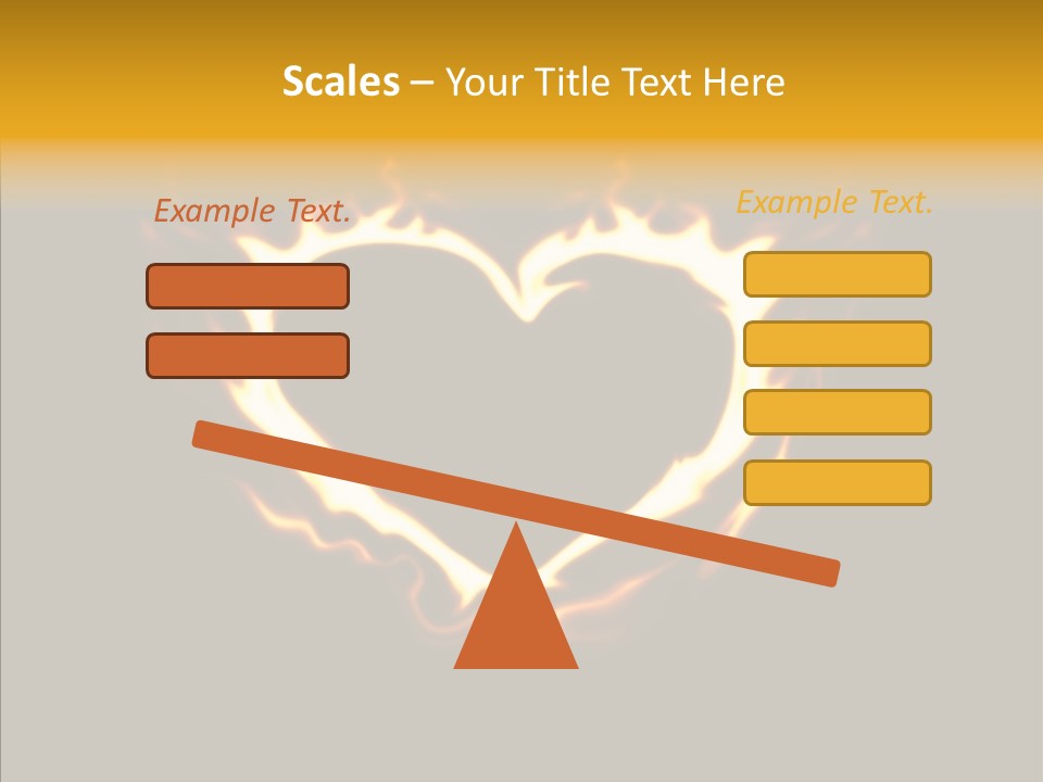 Love Orange Yellow PowerPoint Template
