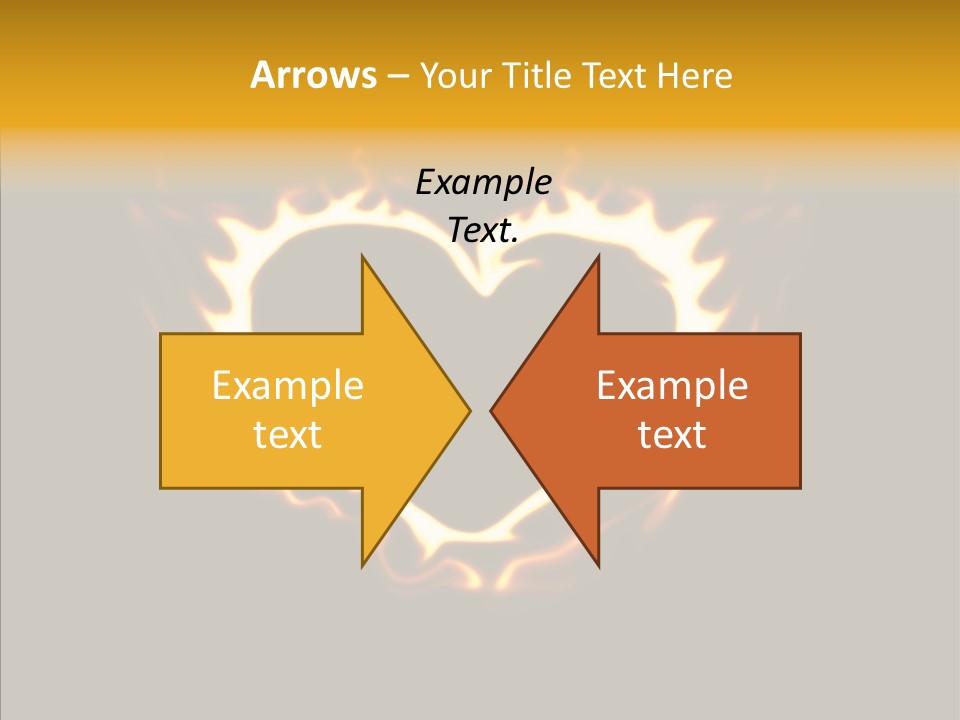 Love Orange Yellow PowerPoint Template