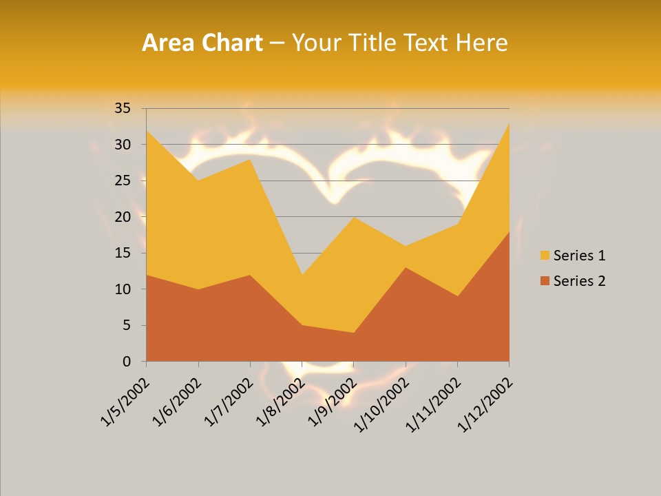 Love Orange Yellow PowerPoint Template