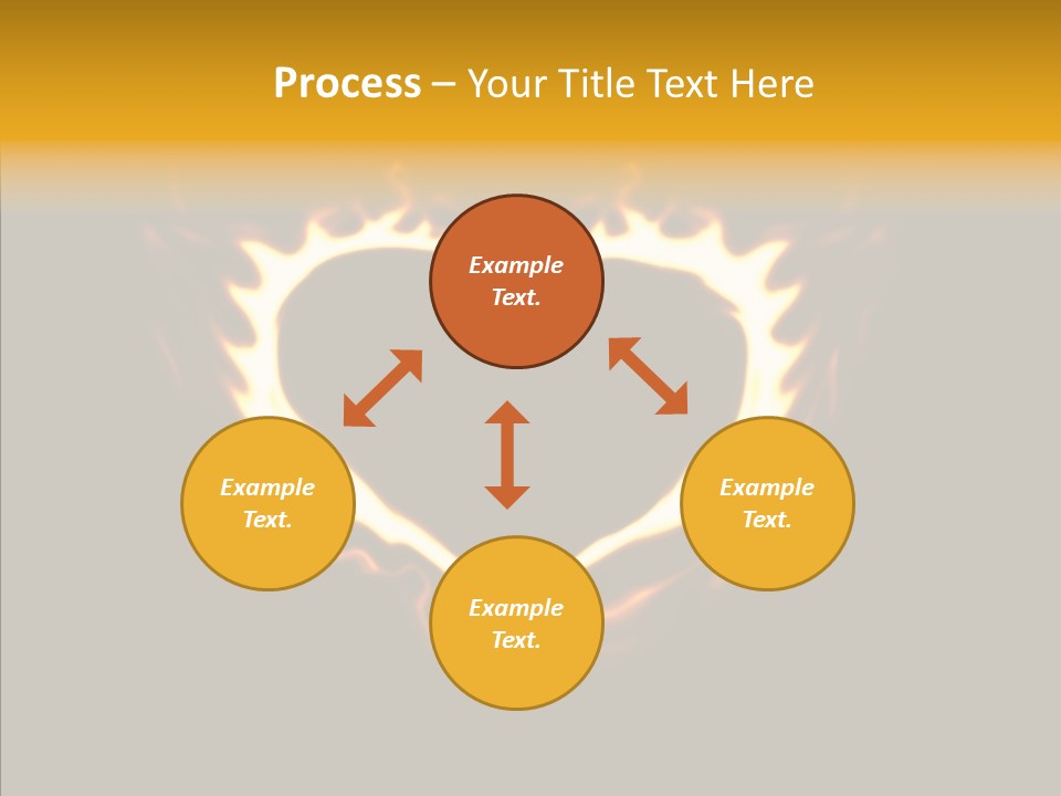 Love Orange Yellow PowerPoint Template