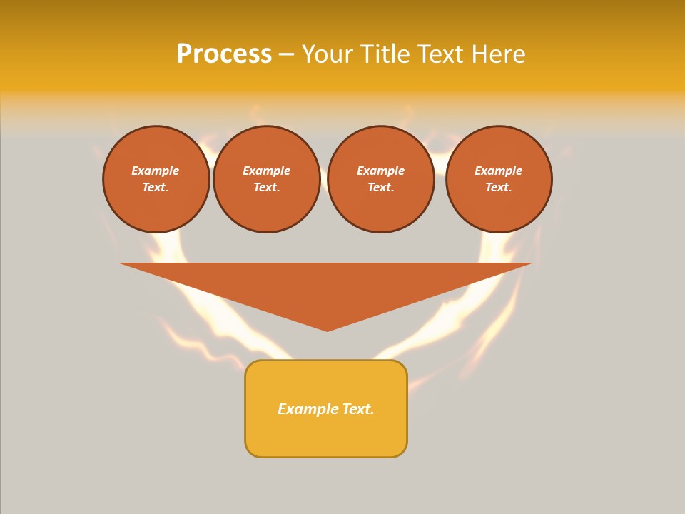 Love Orange Yellow PowerPoint Template