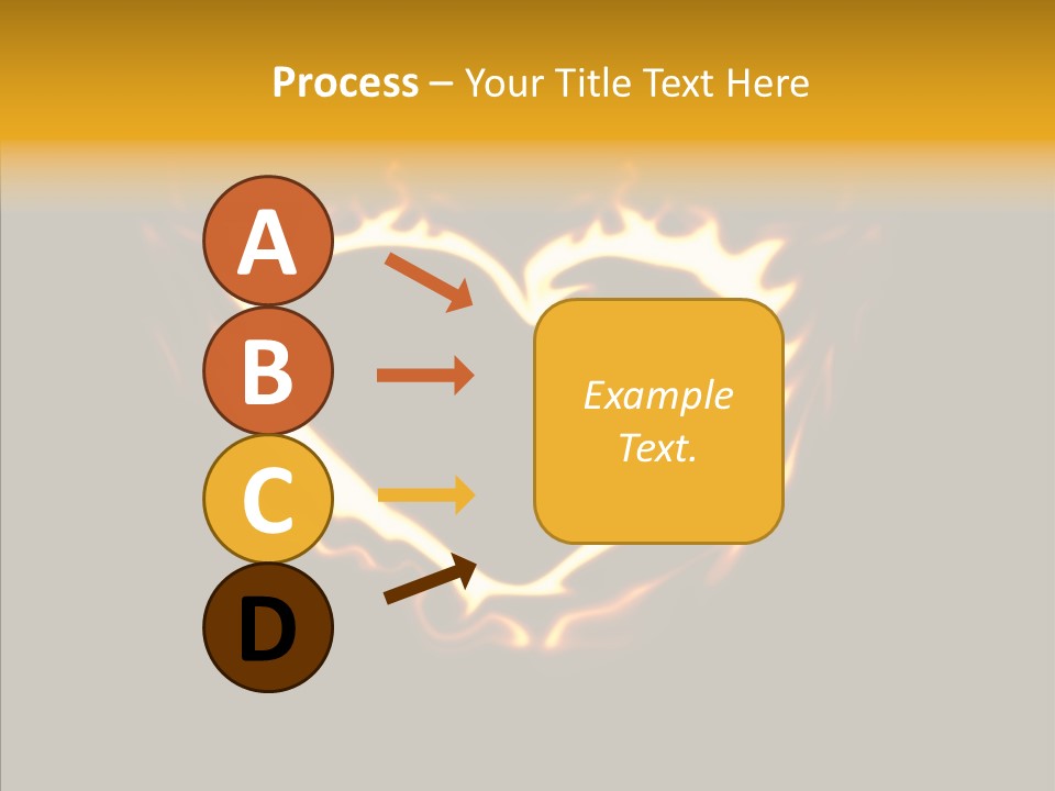 Love Orange Yellow PowerPoint Template