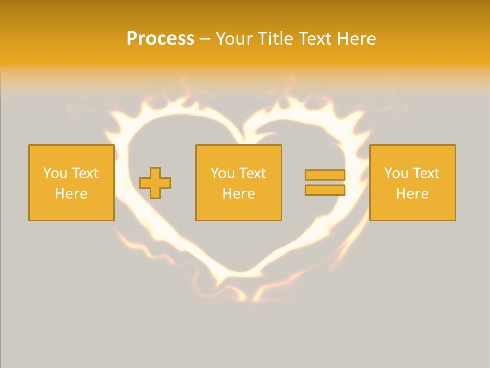 Love Orange Yellow PowerPoint Template