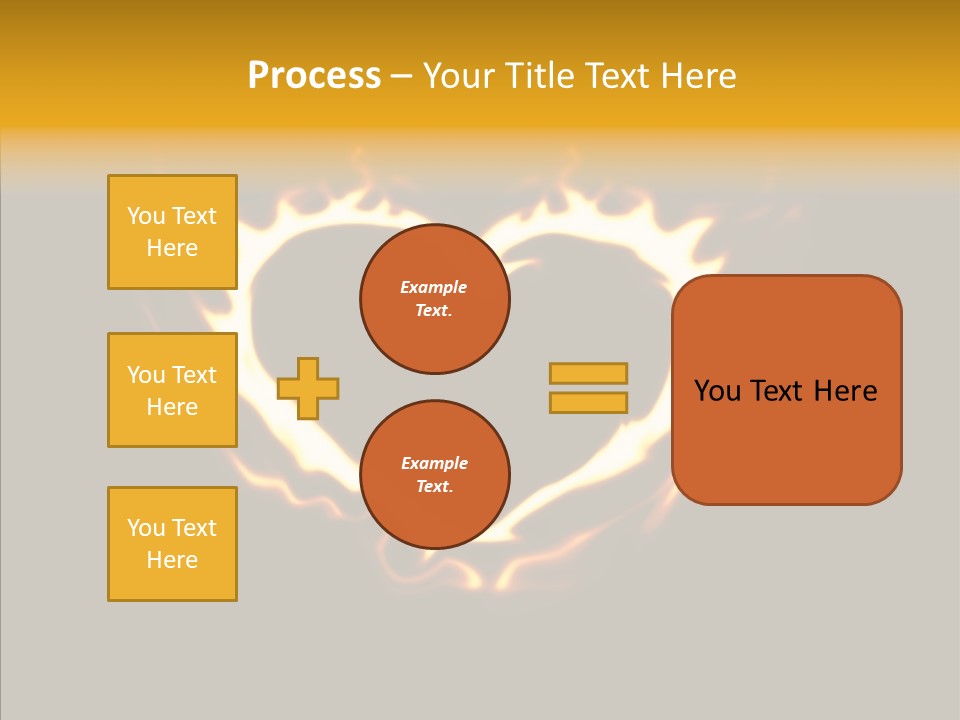 Love Orange Yellow PowerPoint Template