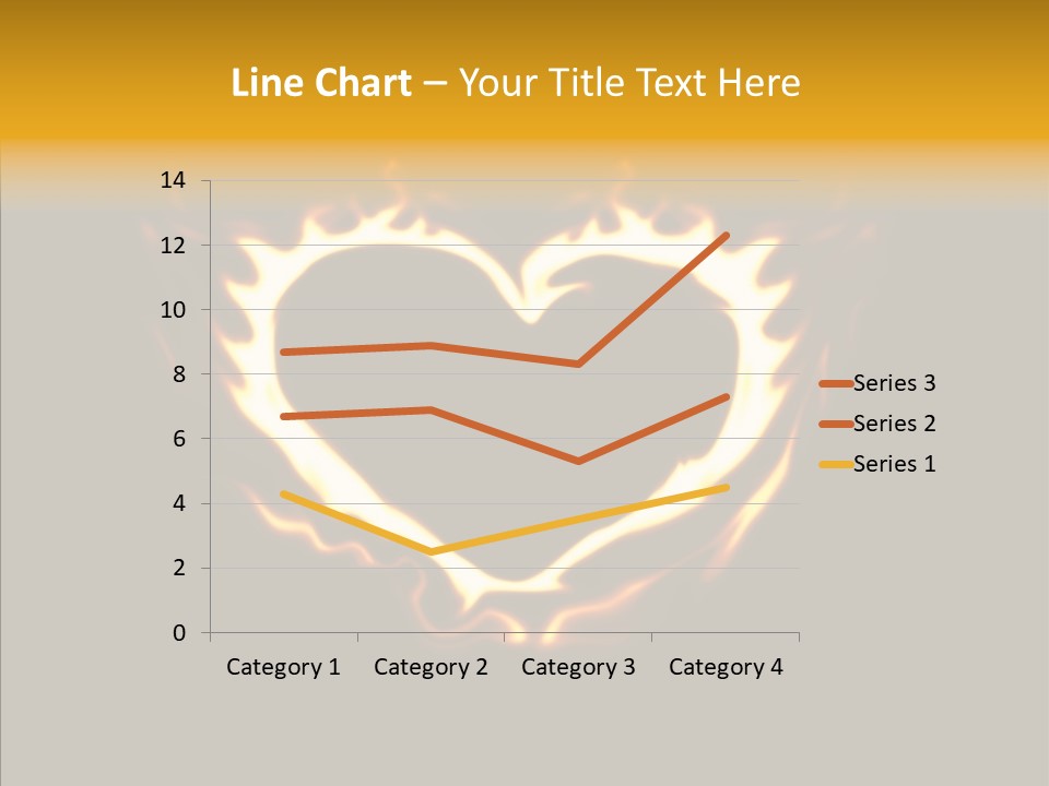 Love Orange Yellow PowerPoint Template