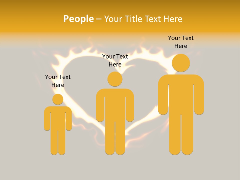 Love Orange Yellow PowerPoint Template