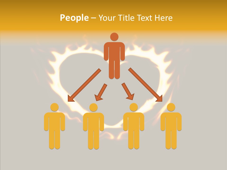 Love Orange Yellow PowerPoint Template