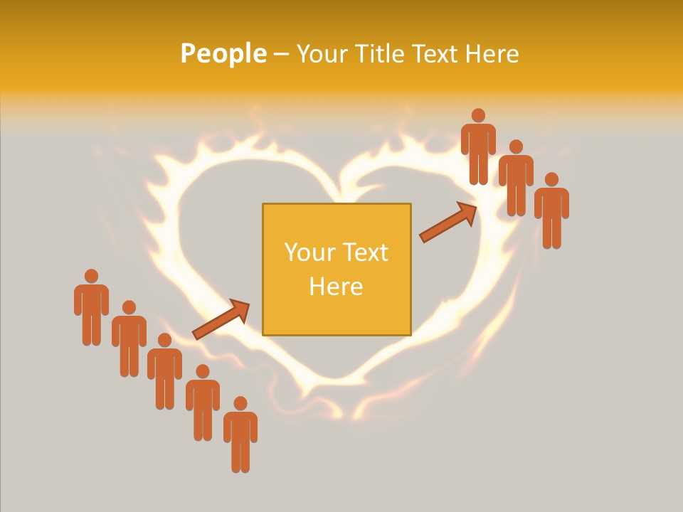 Love Orange Yellow PowerPoint Template