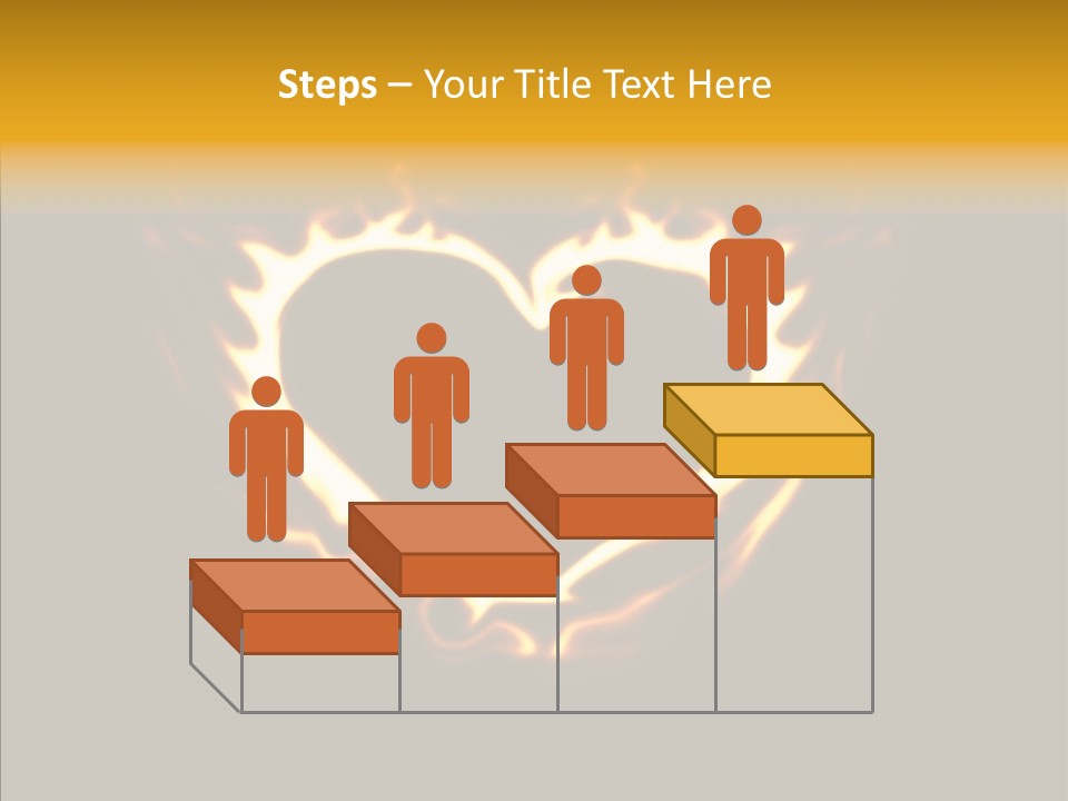 Love Orange Yellow PowerPoint Template