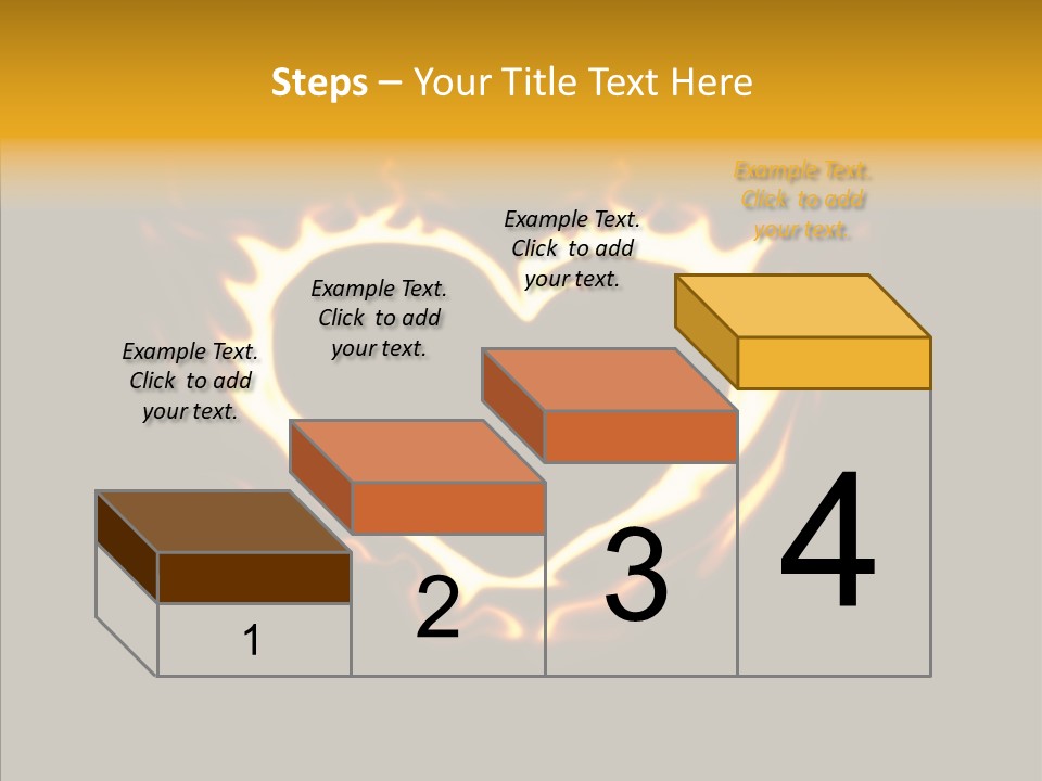 Love Orange Yellow PowerPoint Template