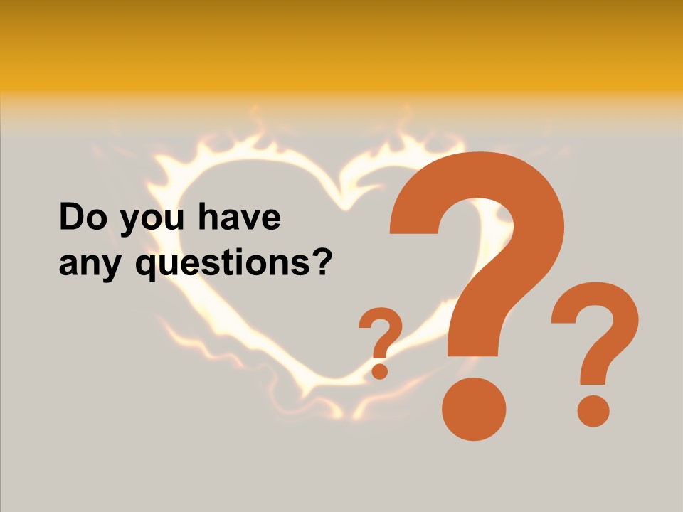 Love Orange Yellow PowerPoint Template