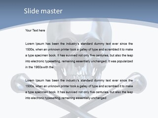 Spooky Model Reflection PowerPoint Template