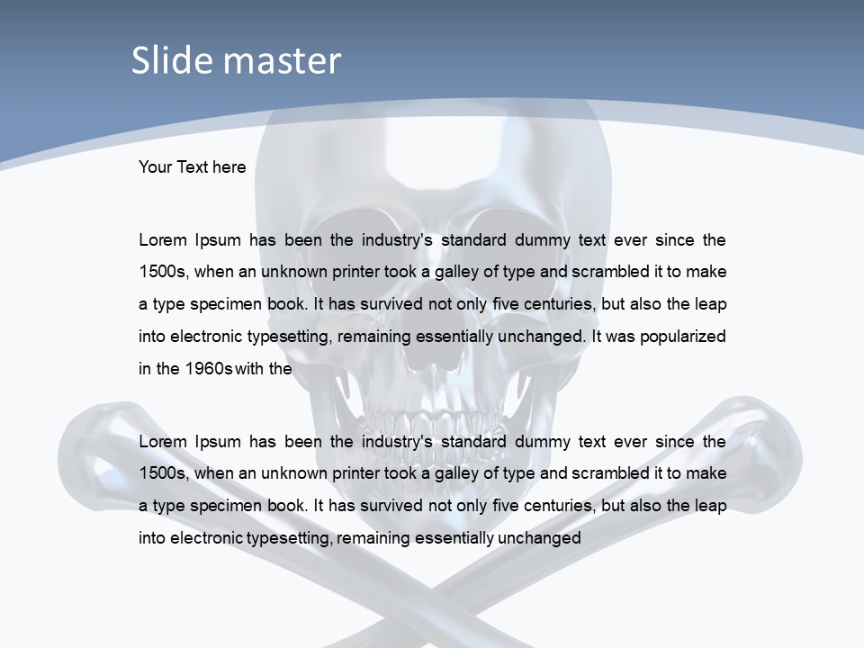 Spooky Model Reflection PowerPoint Template