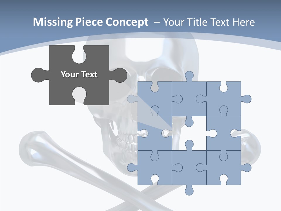 Spooky Model Reflection PowerPoint Template