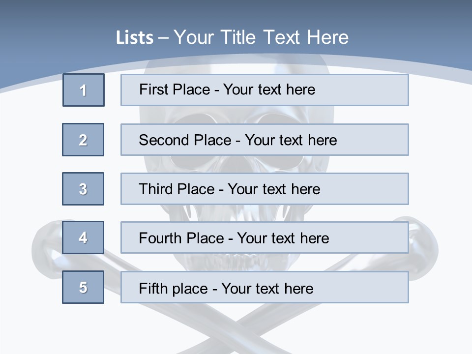 Spooky Model Reflection PowerPoint Template