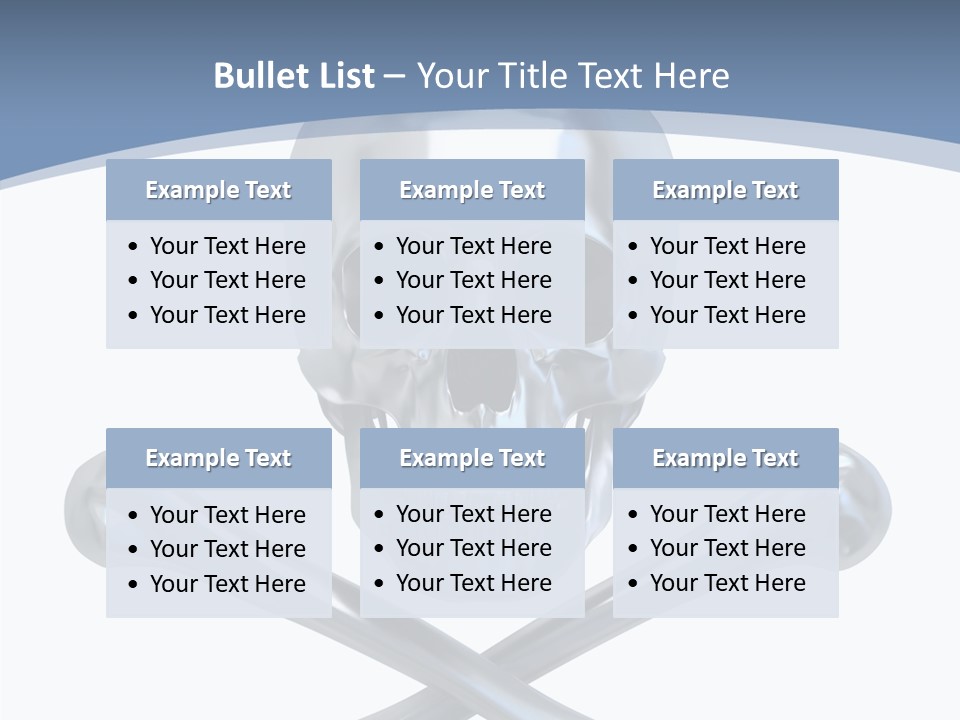 Spooky Model Reflection PowerPoint Template