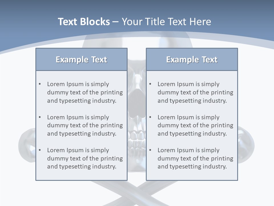 Spooky Model Reflection PowerPoint Template