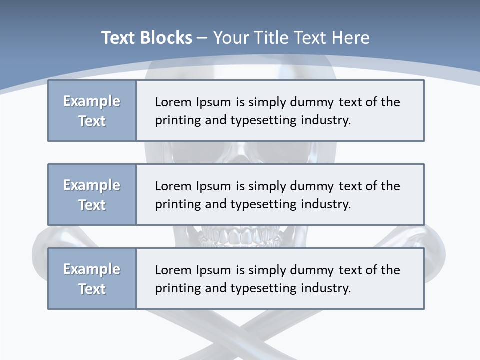 Spooky Model Reflection PowerPoint Template