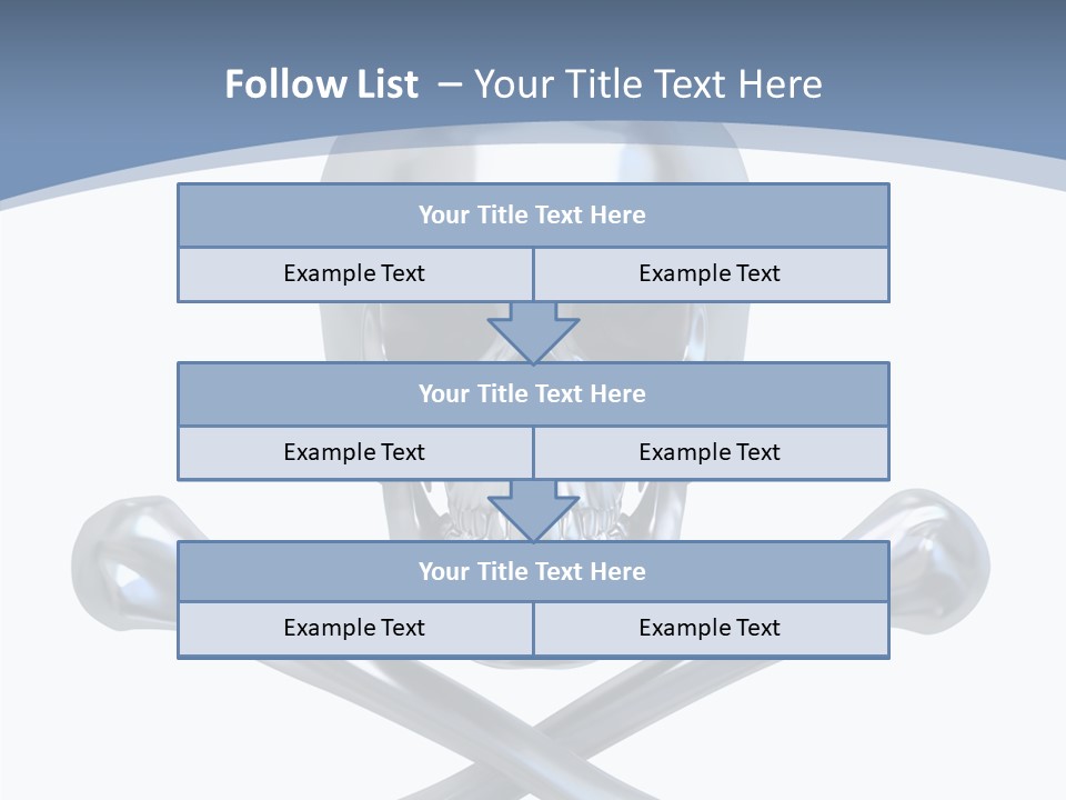 Spooky Model Reflection PowerPoint Template