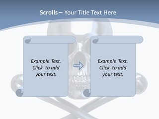 Spooky Model Reflection PowerPoint Template