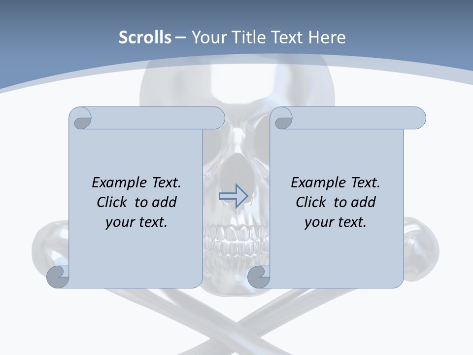 Spooky Model Reflection PowerPoint Template
