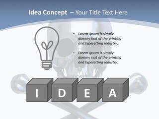 Spooky Model Reflection PowerPoint Template