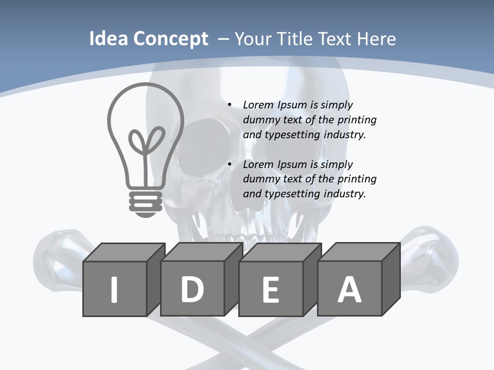 Spooky Model Reflection PowerPoint Template