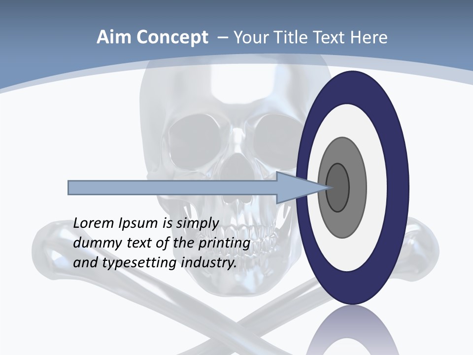 Spooky Model Reflection PowerPoint Template