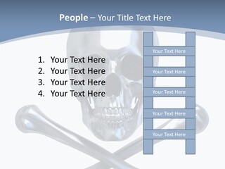 Spooky Model Reflection PowerPoint Template
