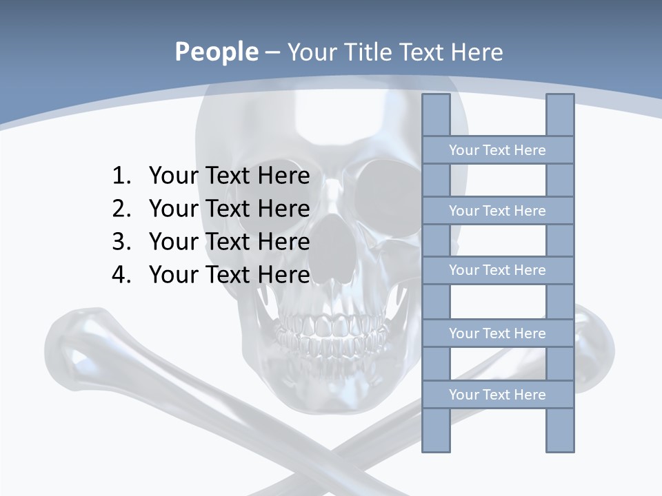 Spooky Model Reflection PowerPoint Template