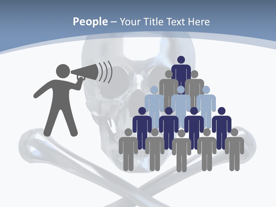 Spooky Model Reflection PowerPoint Template