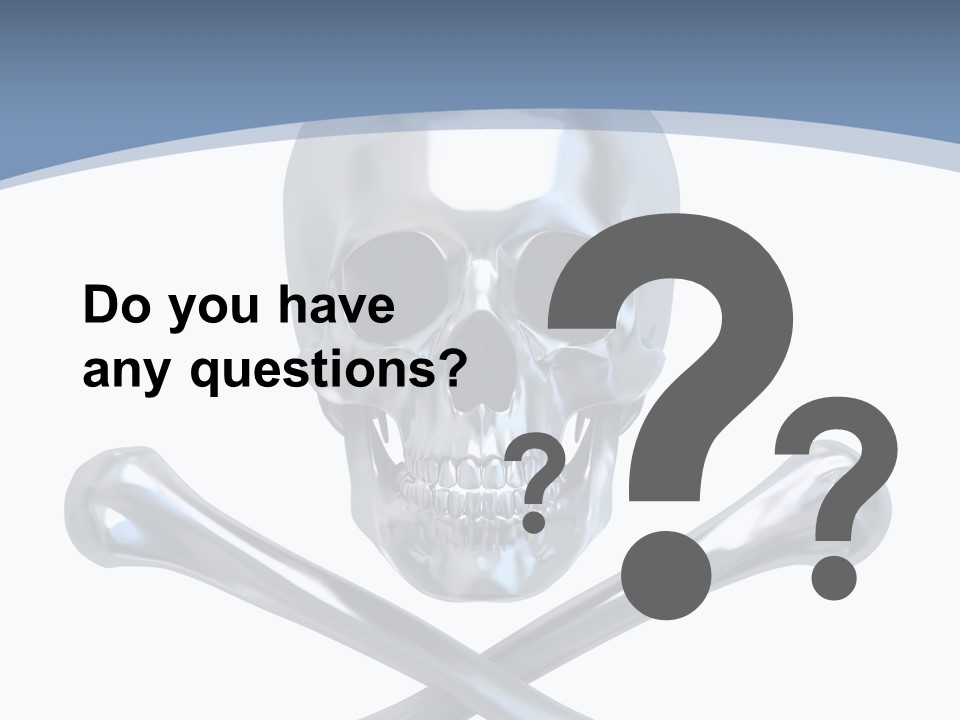 Spooky Model Reflection PowerPoint Template