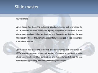 Skull Artificial Shiny PowerPoint Template