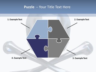 Skull Artificial Shiny PowerPoint Template