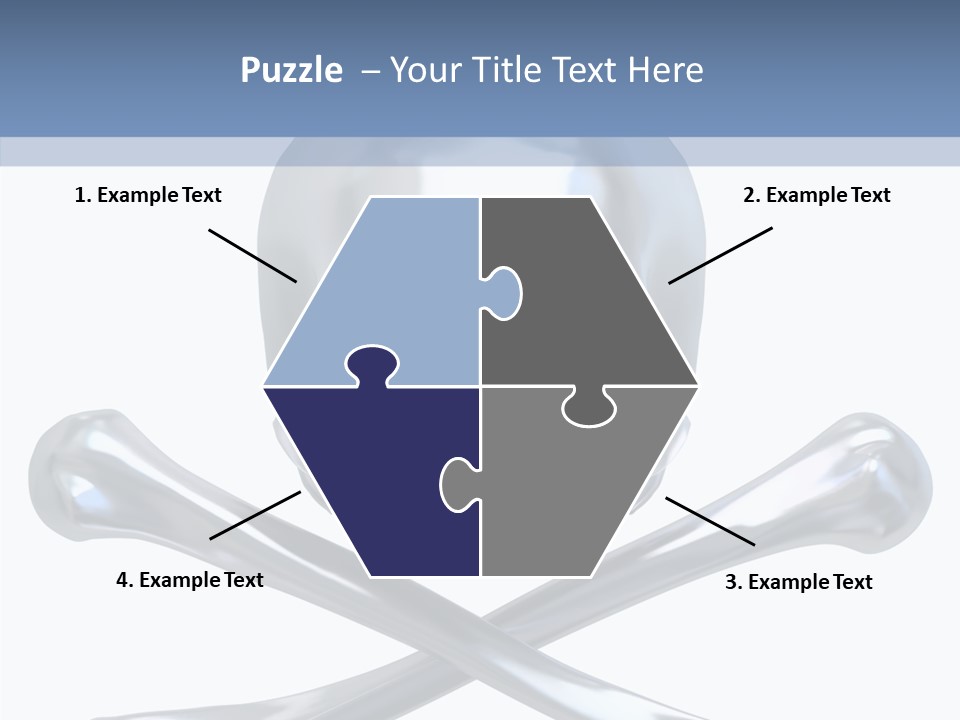 Skull Artificial Shiny PowerPoint Template